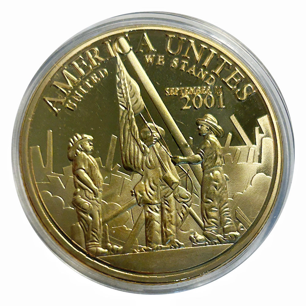 Lucky Craft Coin 9/11 Memorial Twin Towers  Medal in Capsule