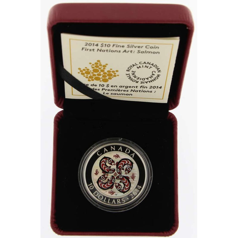 2014 Canada $10 Salmon First Nations Art ½ oz Silver