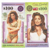 Bermuda Fantasy Banknote Cindy Crawford Souvenir Novelty Collectible