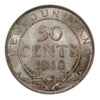 1918 C Canada Silver 50 cents Newfoundland  Coin VG
