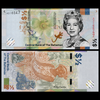 2019 Bahamas 1/2 Dollar 50 Cents Queen Elizabeth II Polymer Banknote UNC