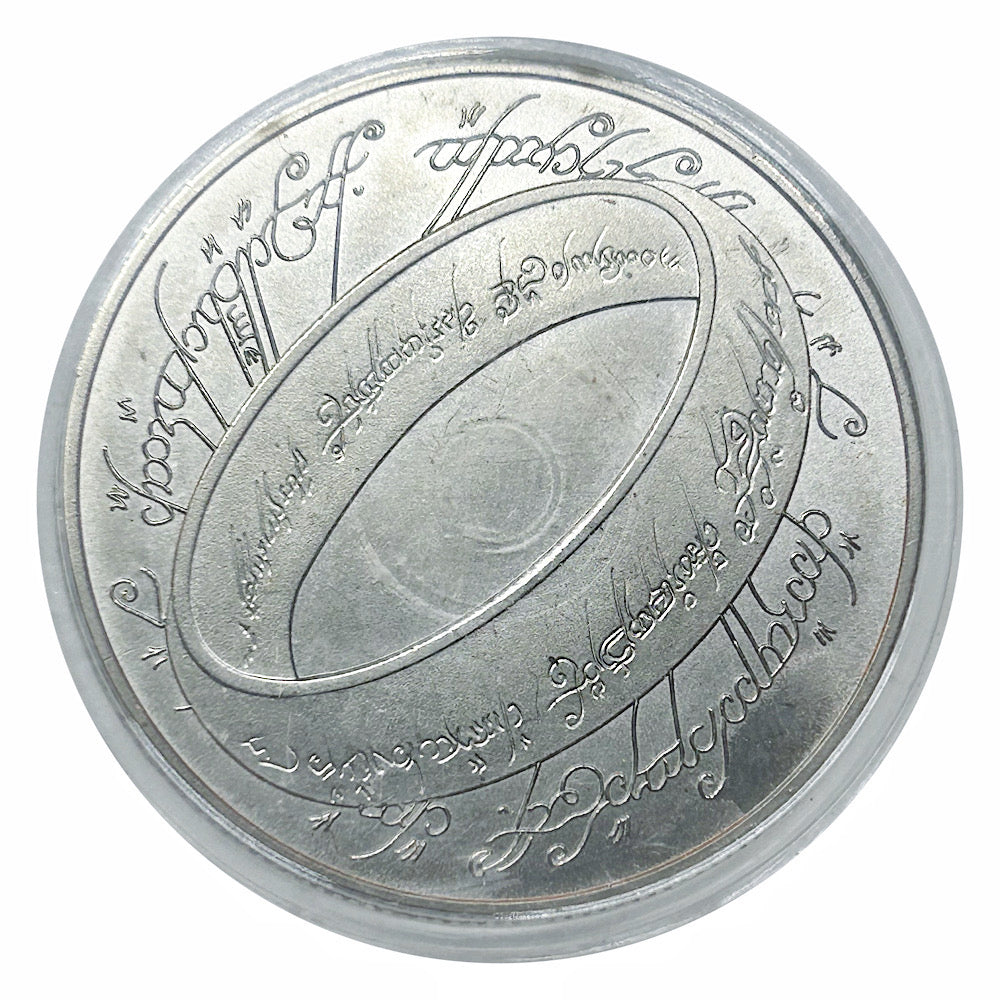 Lucky Craft Craft  Coin Elvish Script Fantasy Ring in Capsule