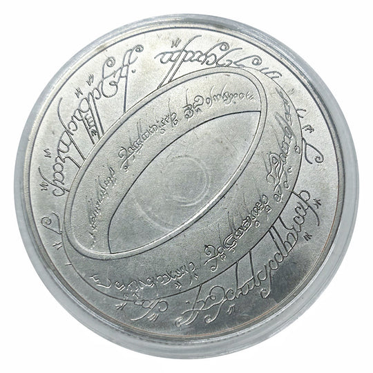 Lucky Craft Craft  Coin Elvish Script Fantasy Ring in Capsule