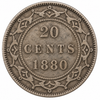 1880 Newfoundland 20 Cents Queen Victoria .925 Silver Canada VG