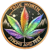 True North Rainbow Leaf 1 oz. Pure Copper Colourized Bullion Round