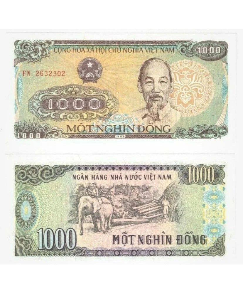 1988 Vietnam 1000 Dong  Banknote UNC