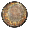 1872 H Canada Silver 50 cents Newfoundland (Victoria) Coin VG