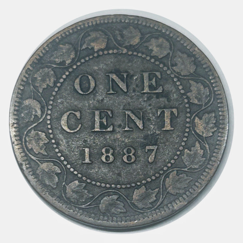 1887 Queen Victoria large one cent high grade VG