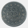 1887 Queen Victoria large one cent high grade VG