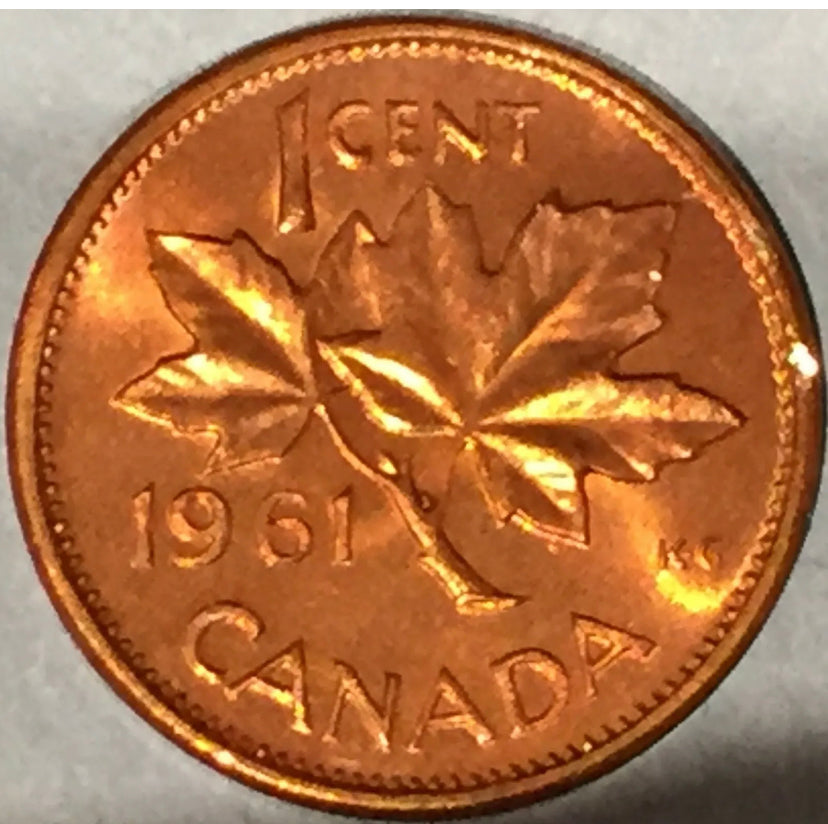 1961  Canada One Cent  BU