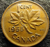 1955 Canada One Cent  VF