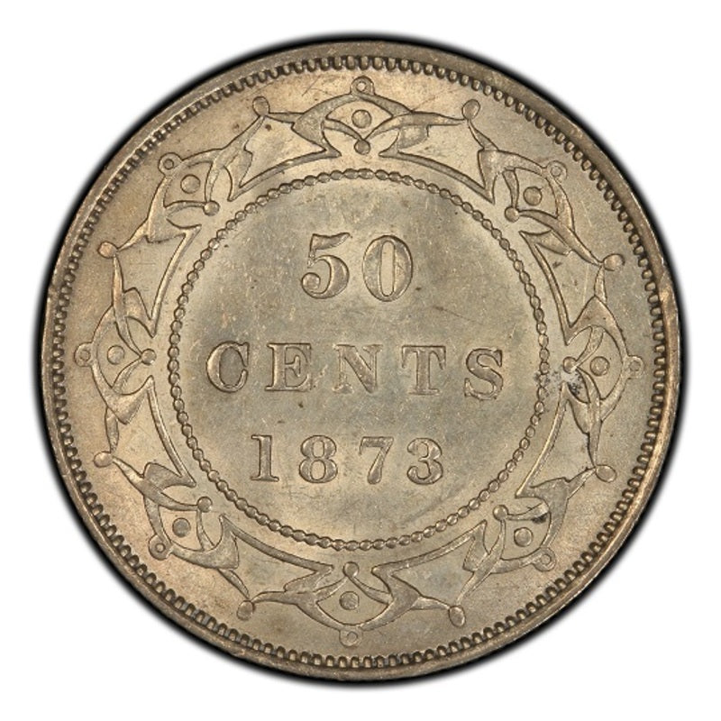 1873 Canada Silver 50 cents Newfoundland (Victoria) Coin VG