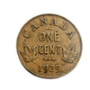 1929 Canada One Cent George V  Penny small Cent VG