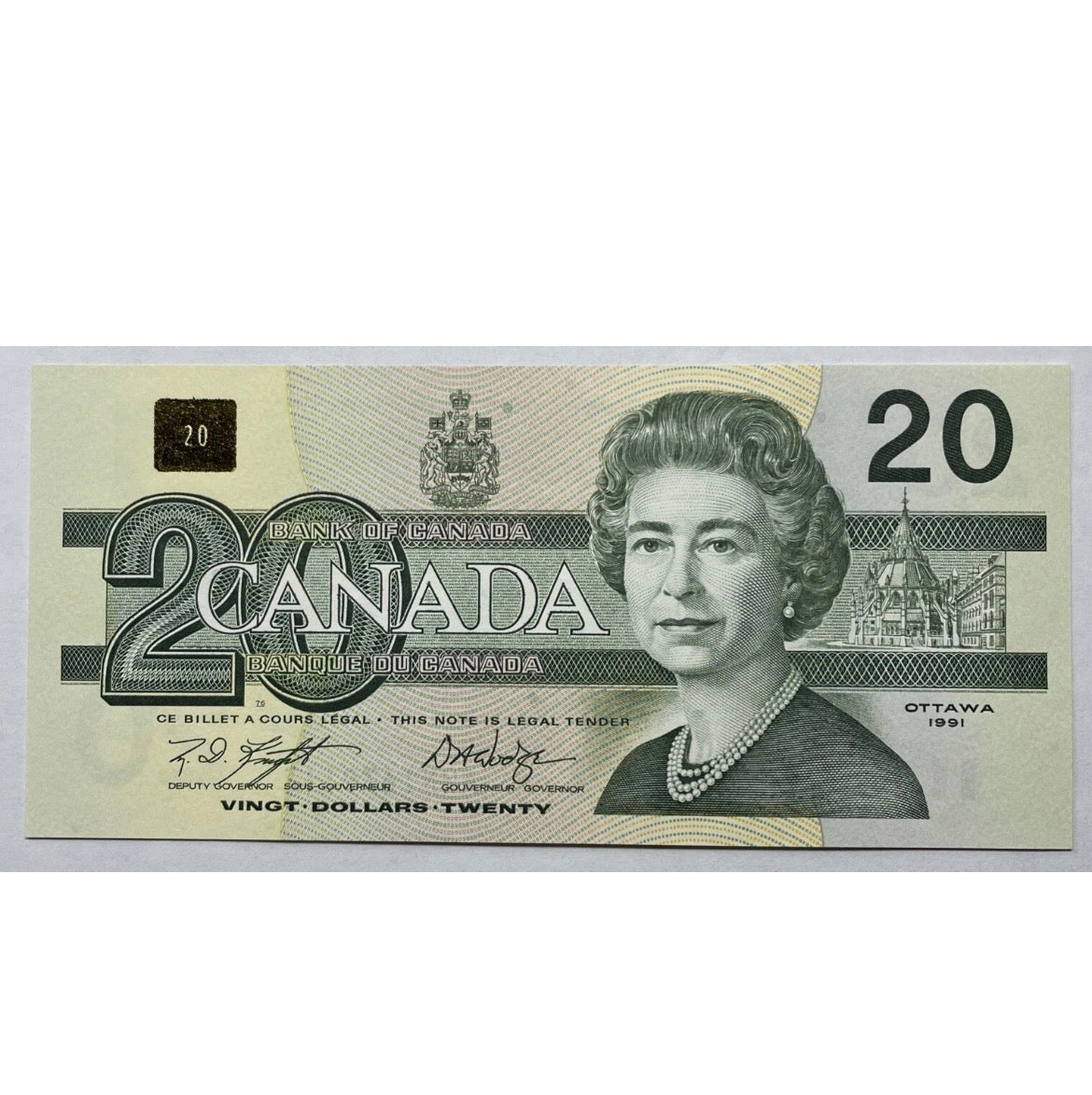 1991 $20 Knight–Dodge  Prefix starts with “A” UNC Lot of 10