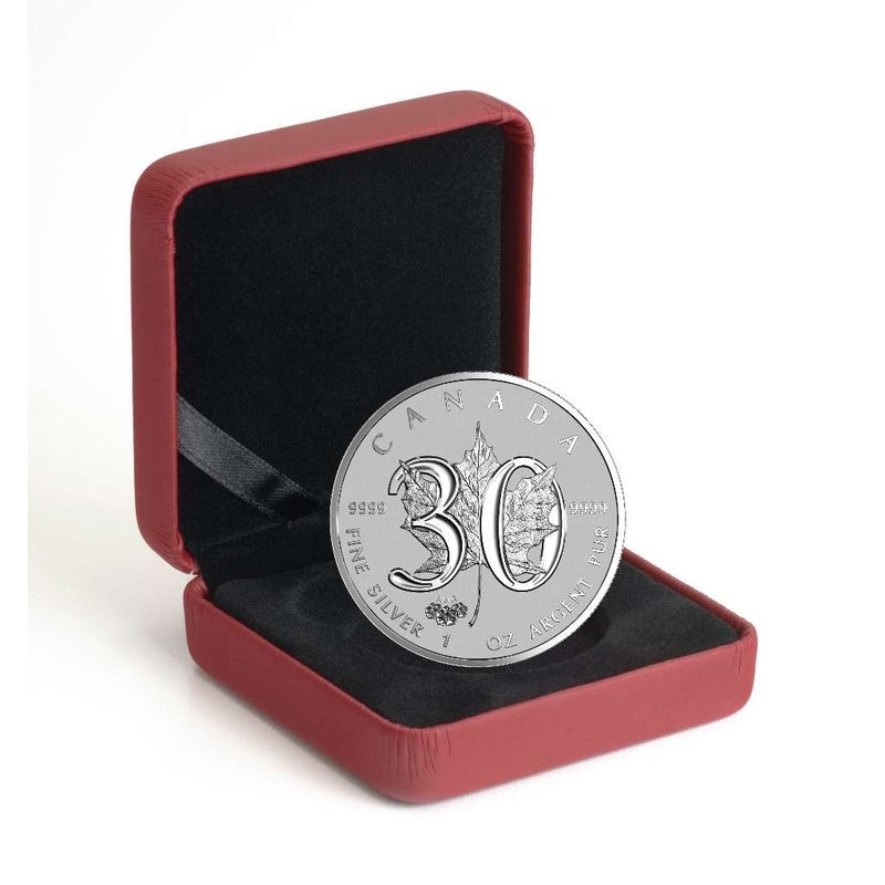 2018 Canada $5 Maple Leaf ANA Mountain Laurel Privy 1 oz Silver Reverse Proof