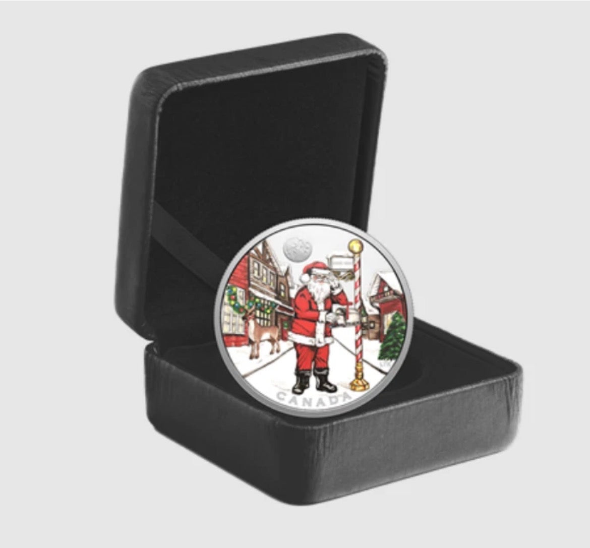 Canada Silver 2025 $20 Dear Santa Pure Silver Coin Vancouver