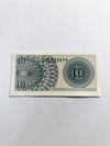 Indonesia 10 Rupiah Fancy Triple  999 Serial BCK033999 UNC