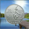 2014 Canada $20 Summertime $20  .9999 Fine Silver Specimen Coin