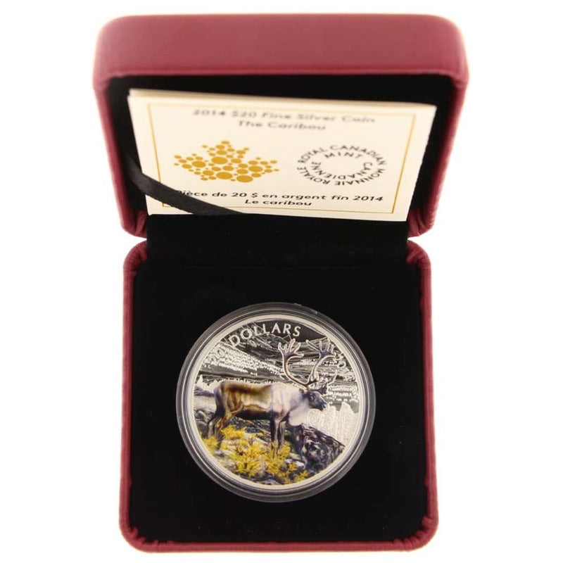 2014 Canada $20 The Caribou .9999 Silver Proof Coin