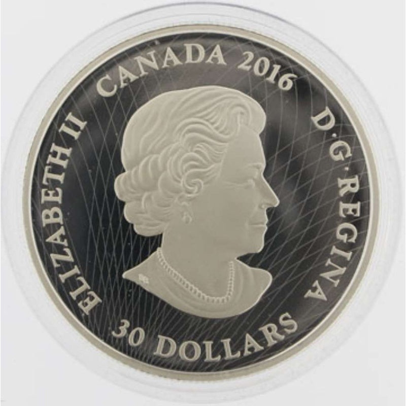 2016 Canada $30 Illuminated Coral Reef 2 oz Silver