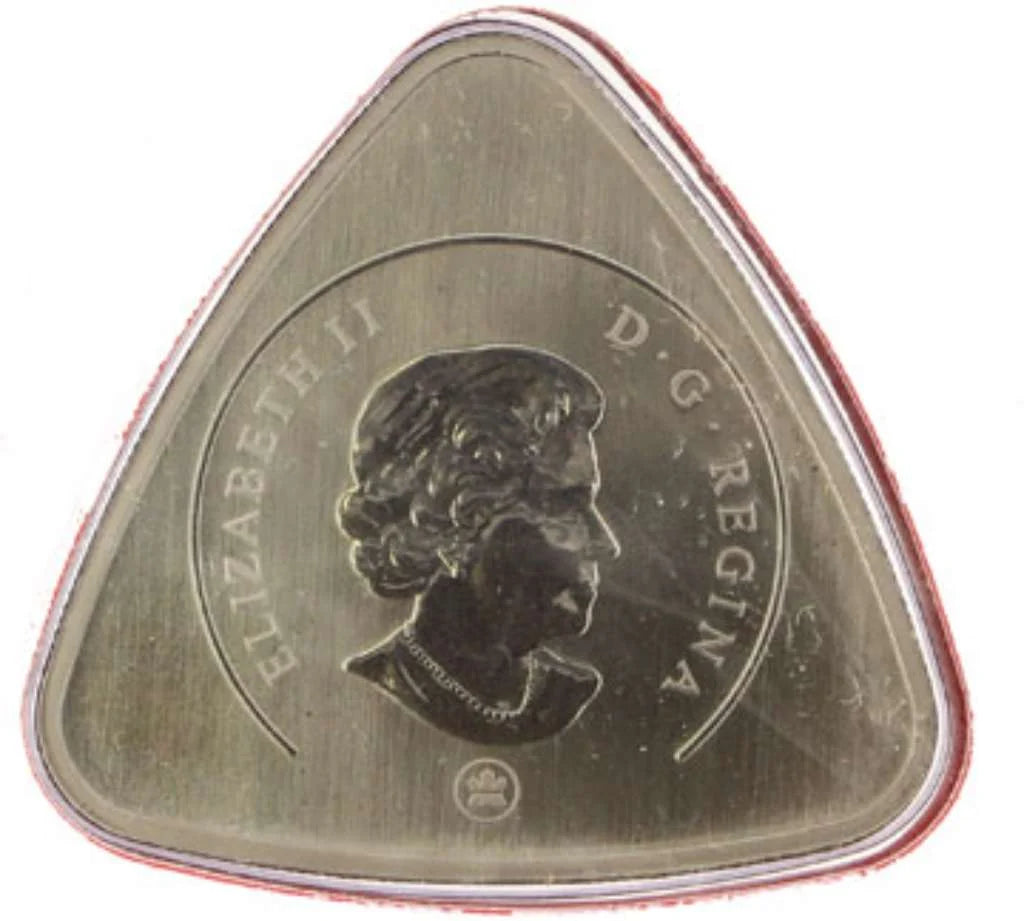 2009 Canada 50 Cents Six String Nation Guitar Pick Triangle Coin