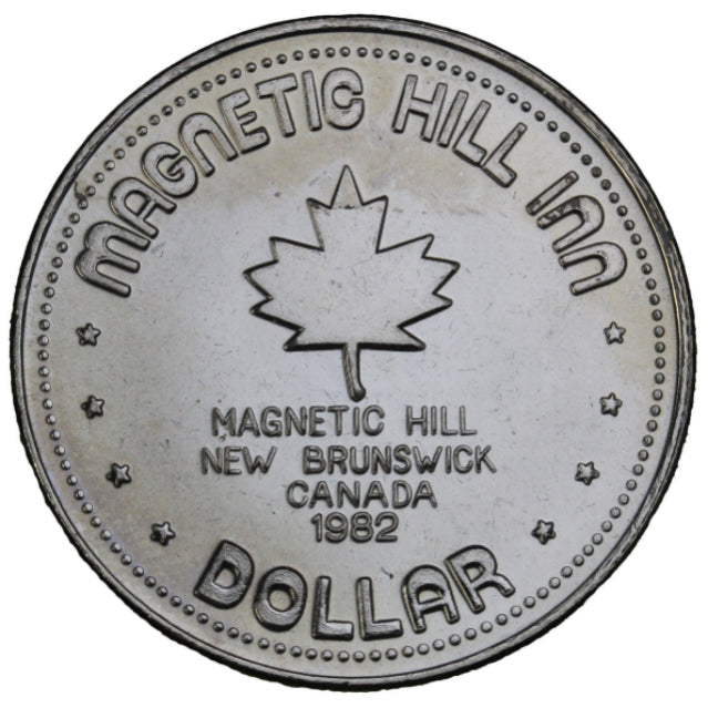 1982- Magnetic Hill - $1 Municipal Trade Token - UNC