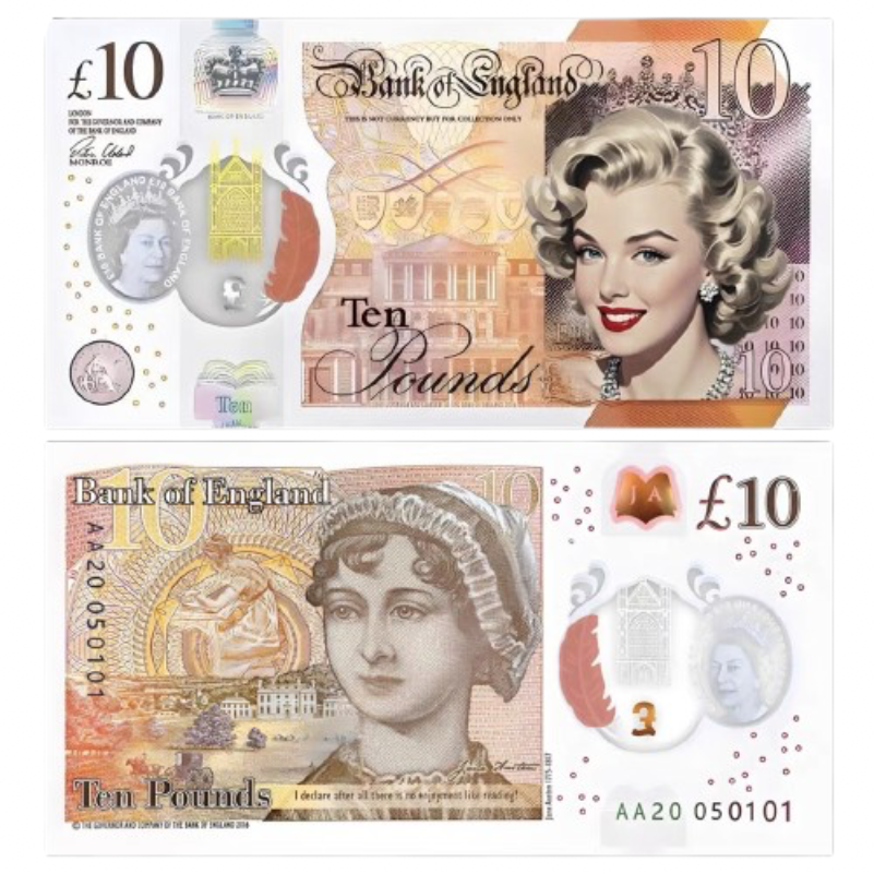 Marilyn Monroe Fantasy Banknote Novelty Souvenir Collectible Note