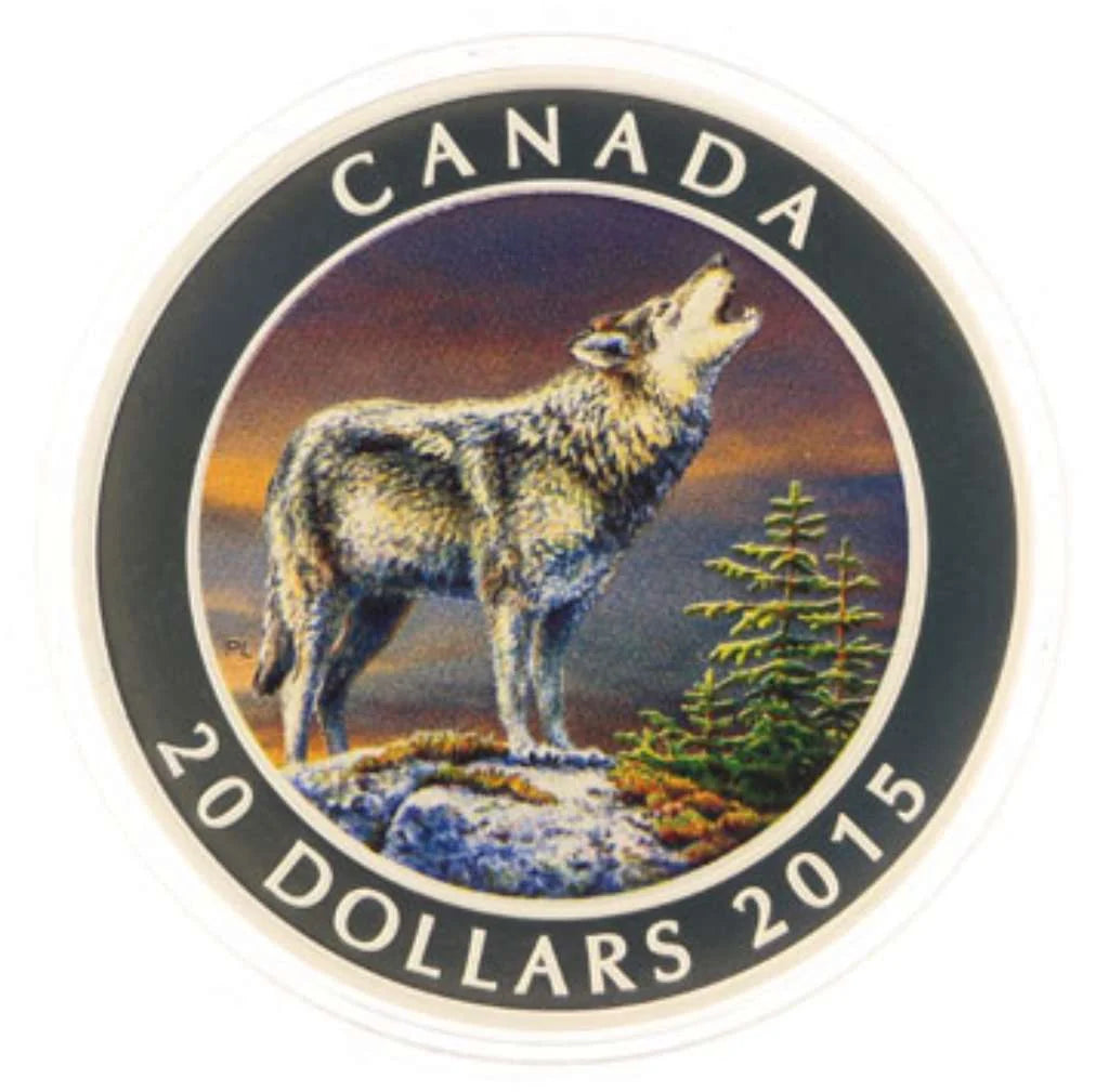 2015 Canada $20 The Wolf .9999 Silver Proof Coin Royal Canadian Mint