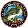 Bass Fishing USA 1 oz. Pure Copper Colourized Bullion Round!!