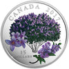 2017 Canada $15 Celebration of Spring Lilac Blossoms .9999 Silver Coin