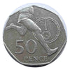2004 UK 50p Fifty Pence ROGER BANNISTER Circulated Coin VF