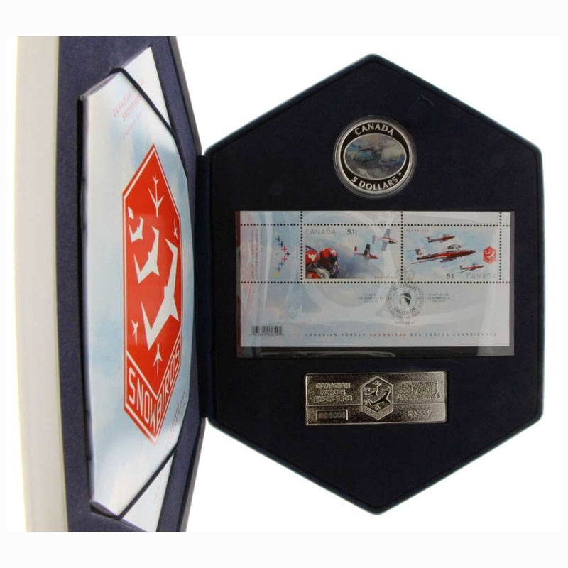2006 Canada $5 Snowbirds Silver Coin & Stamp Set Proof .9999 RCM