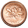 2009 Canada One Cent Copper Penny Logo Non Magnetic BU
