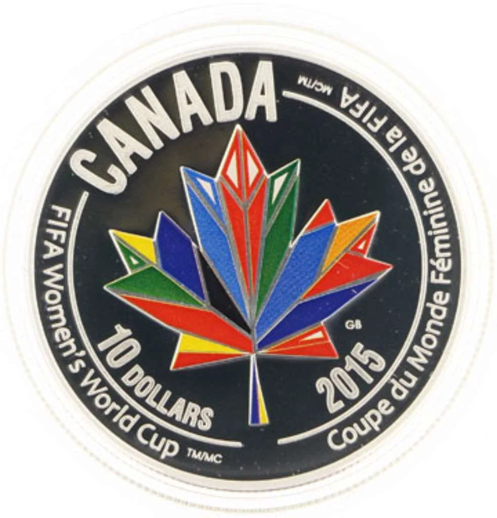 2015 Canada Silver  $10 FIFA Women World Cup - Welcomes the World