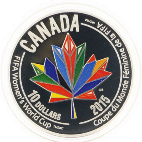 2015 Canada Silver  $10 FIFA Women World Cup - Welcomes the World