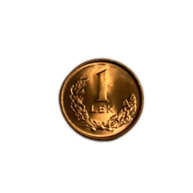 1996 Albania 1 Lek Bird Pelican Coin UNC