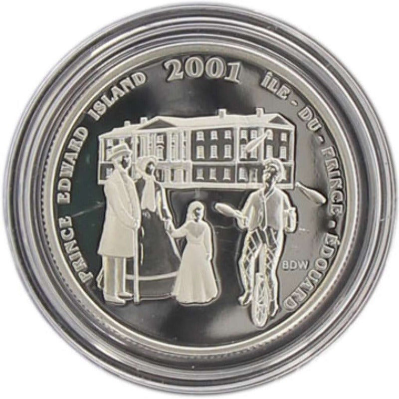2001 Canada 50c PEI Festival of Fathers .925 Silver Proof Coin