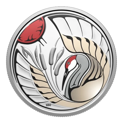 2026 Canada Silver  $15 Clan Animals: Sandhill Crane - Pure Silver Coin
