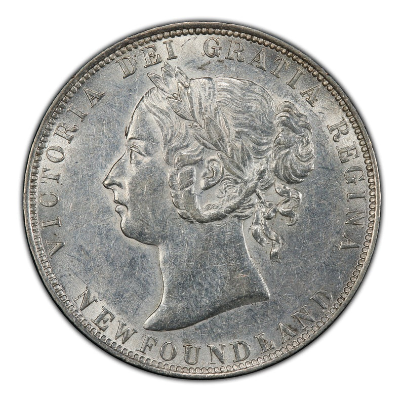 1899 Canada Silver 50 cents Newfoundland (Victoria) Coin VG Wide 99