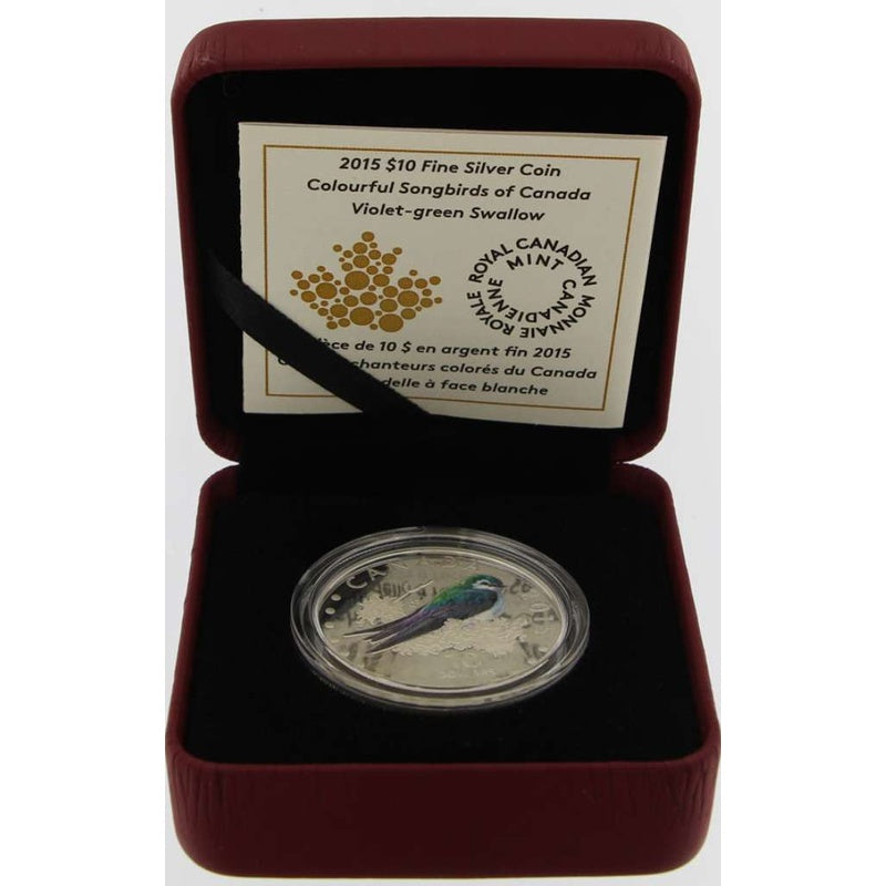 2015 Canada $10 Violet-Green Swallow ½ oz Silver