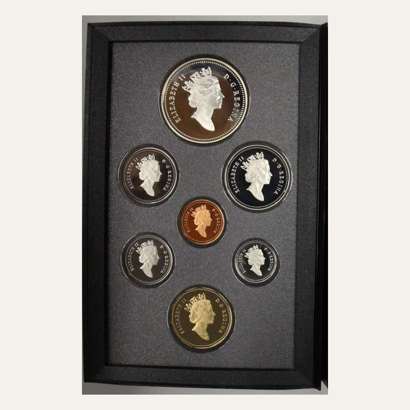 1990 Canada Henry Kelsey 7-Coin Silver Dollar Proof Set RCM OGP