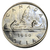 1960 Canadian Silver Dollar Coin  MS60