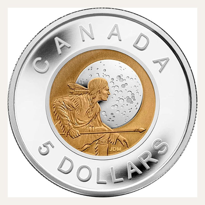 2011 Canada Full Moons Algonquin Silver Niobium 4-Coin Set RCM