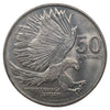 1983 Philippines 50 sentimos coin Eagle attacking  bird animal BU