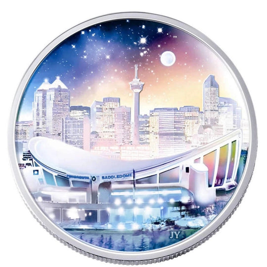 2006 Canada $20 Pengrowth Saddledome Architectural Treasures Silver Proof Coin