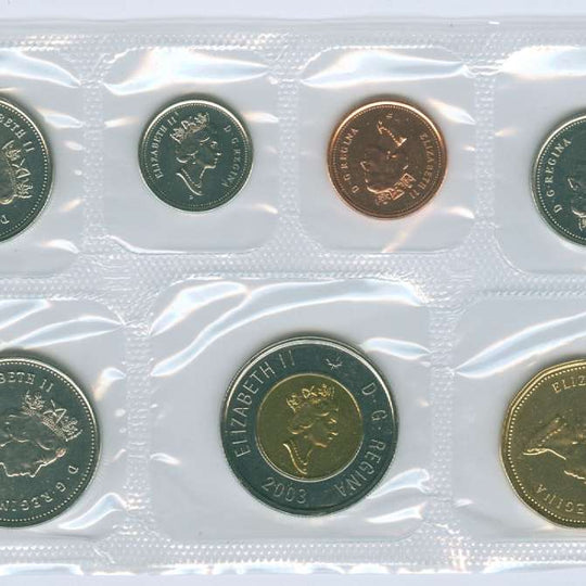 2003 Canada RCM P Mark Proof-Like 7-Coin Set Old Effigy