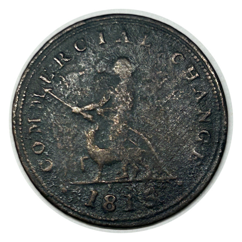 1815 Nova Scotia Commercial Change Half Penny Token Coin G
