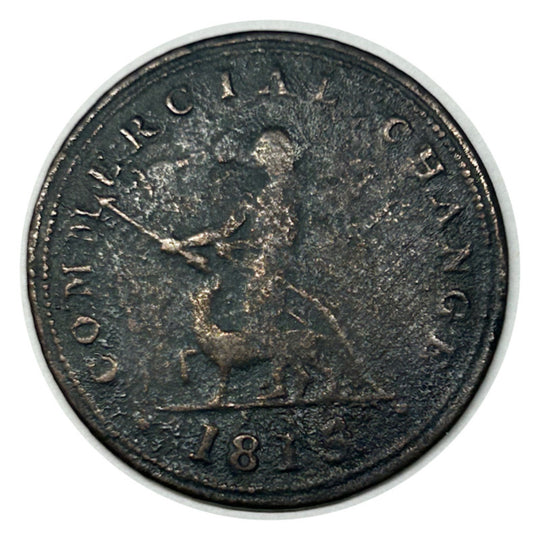 1815 Nova Scotia Commercial Change Half Penny Token Coin G