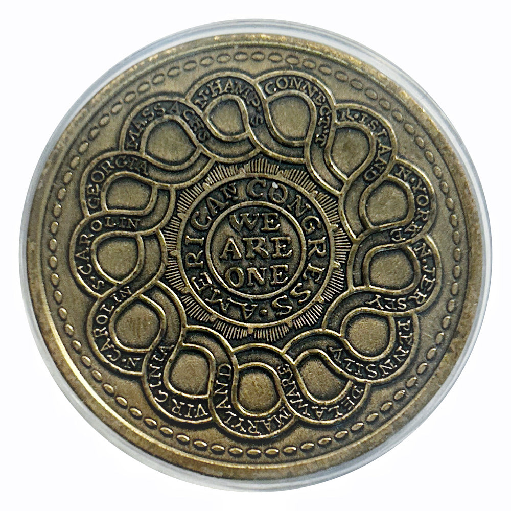 Lucky Craft Coin Continental Currency Fugio Medal in Capsule