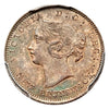1864 Canada  5 cents New Brunswick Silver Coin VG